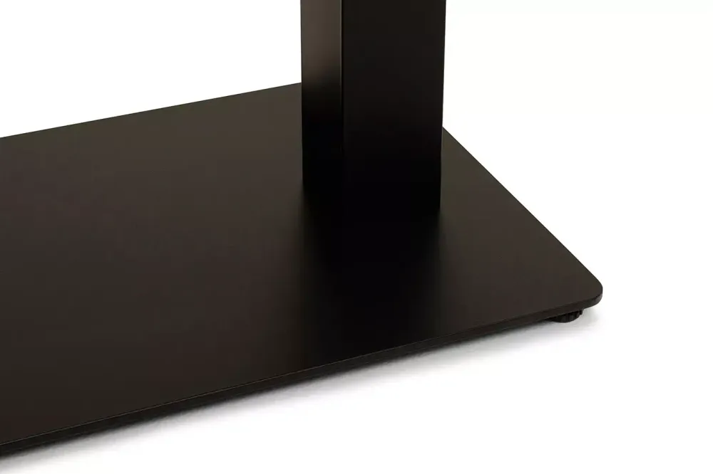 "Каффе" стол из HPL 110х70см, цвет "дуб", подстолье стальное двойное