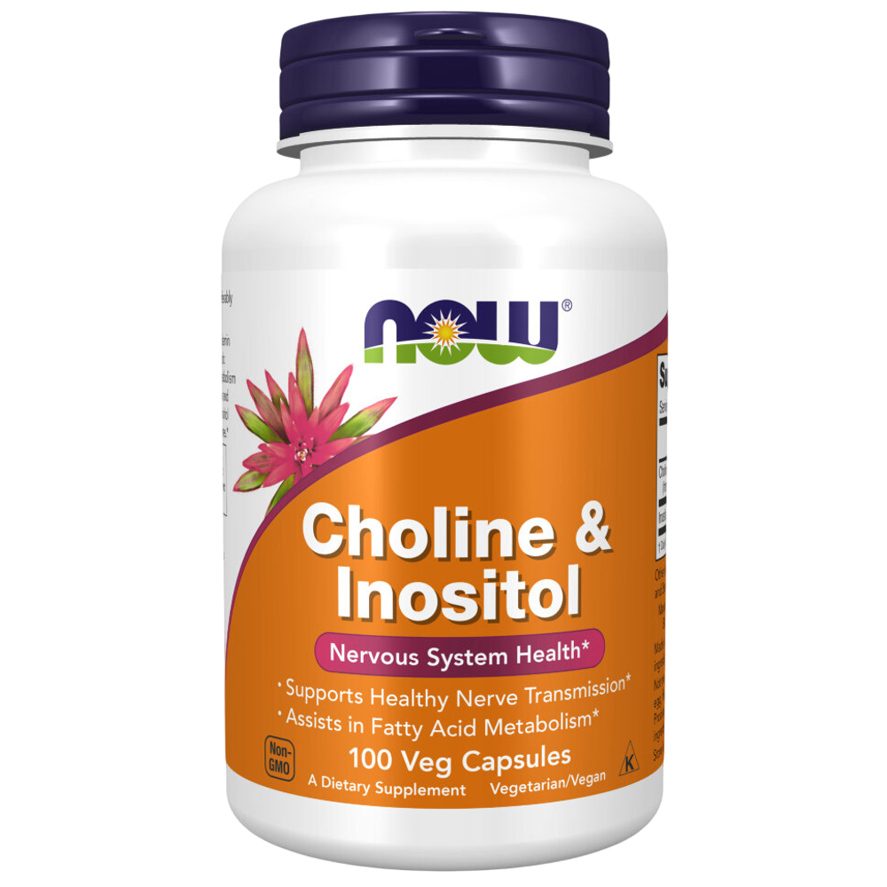 Now Foods Choline & Inositol 100 veg capsules, Холин и Инозитол