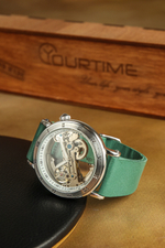 Часы скелетоны механические Power Green YOURTIME