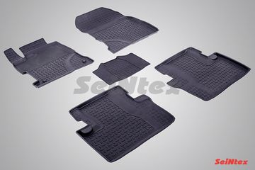 Резиновые коврики в салон Honda Civic IX седан (2011-2016) "Высокий борт"