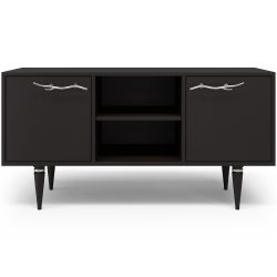 Тумба под ТВ Арт Колор matte 117см Классик Сильвер Терпкий коричневый матовый