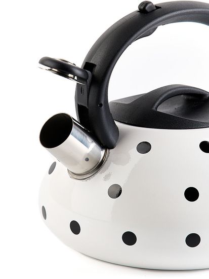 Чайник 2,5 л. из нержавеющей стали со свистком Ofenbach NB-100301 горошек