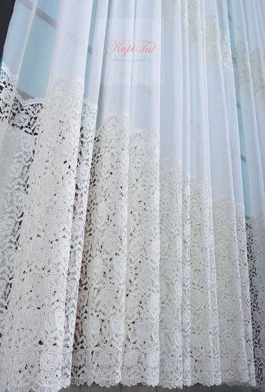 Тюль Патриция французская сетка (молочный)