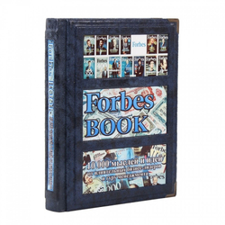 Книга подарочная "Forbes book. 10 000 мыслей и идей от влиятельных бизнес-лидеров и гуру менеджмента", перчатки