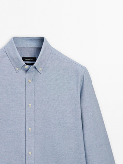 Massimo Dutti Рубашка из 100% хлопка, голубой