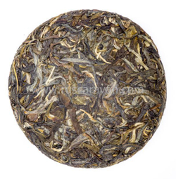 59269 Чай прессованный зеленый Пуэр Шэн "Сэнчжун, Сяохусай", мини бин 100гр