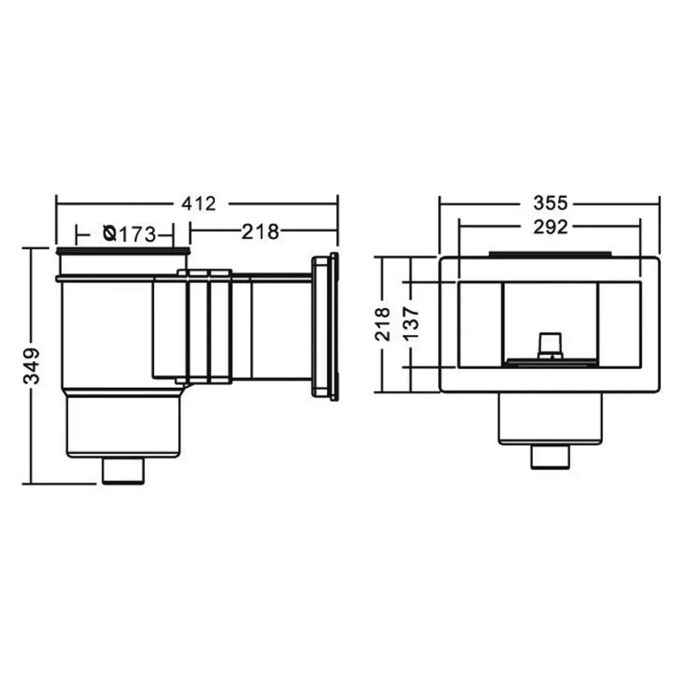 Скиммер для бассейна до 30м² под пленку - 9 м³/ч, ВР1½", ABS-пластик - EM0020V, Emaux