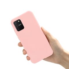 Силиконовый чехол Silicone Cover для Samsung Galaxy S10 Lite 2020 (Светло-розовый)