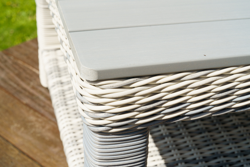 Кофейный столик из искусственного ротанга ВЕНЕЦИЯ (коричневый/серый)