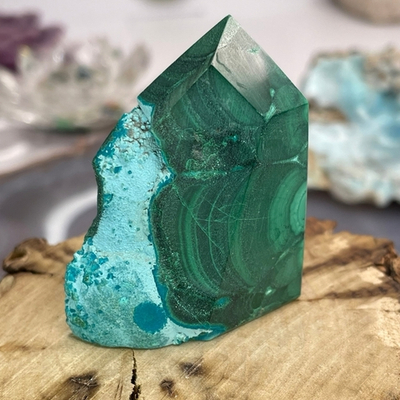 32853 Хризоколла в малахите Кристалл 48мм