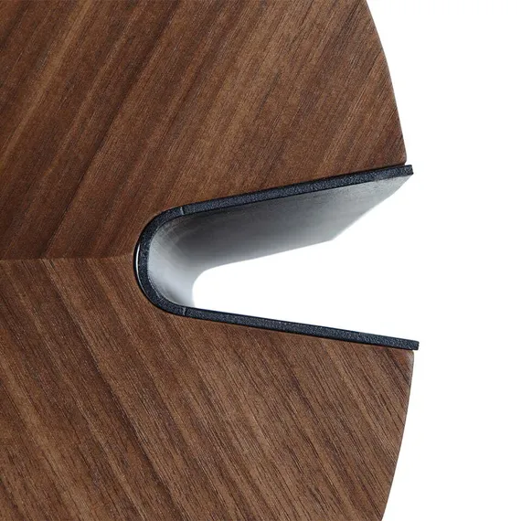 Журнальный столик Angel Cerda 2113, Ø90х36 см, орех