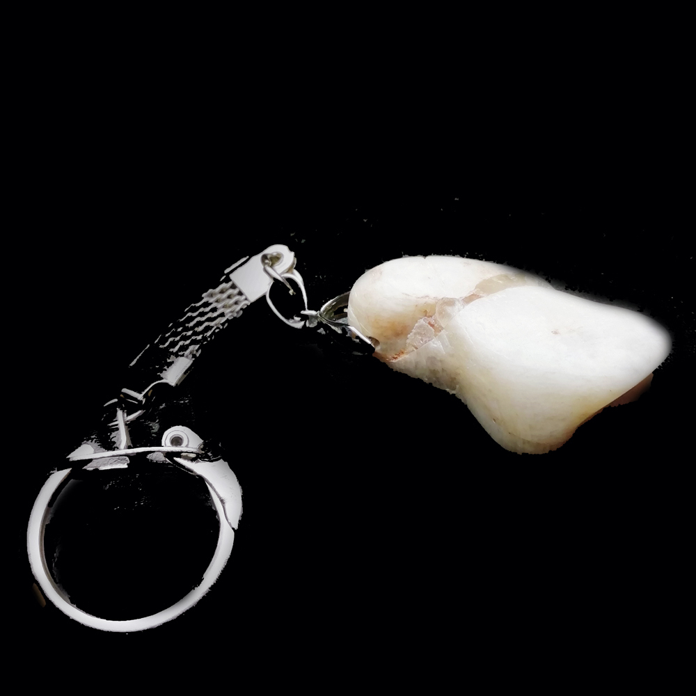 Брелок "Оберег" лунный камень беломорит