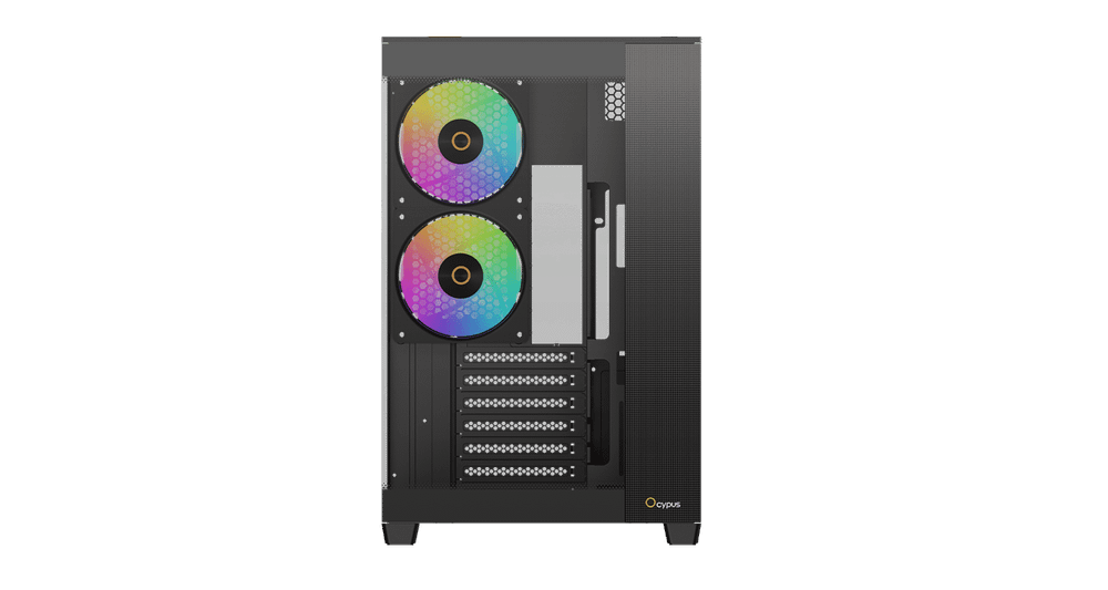 Корпус Ocypus Delta C74 BK ARGB ATX/MATX/ITX, USB3.0x2, Type C, Черный, Delta-C74-BKD200XX-GL