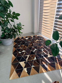 Ковер овальный натуральный Телячья шкура