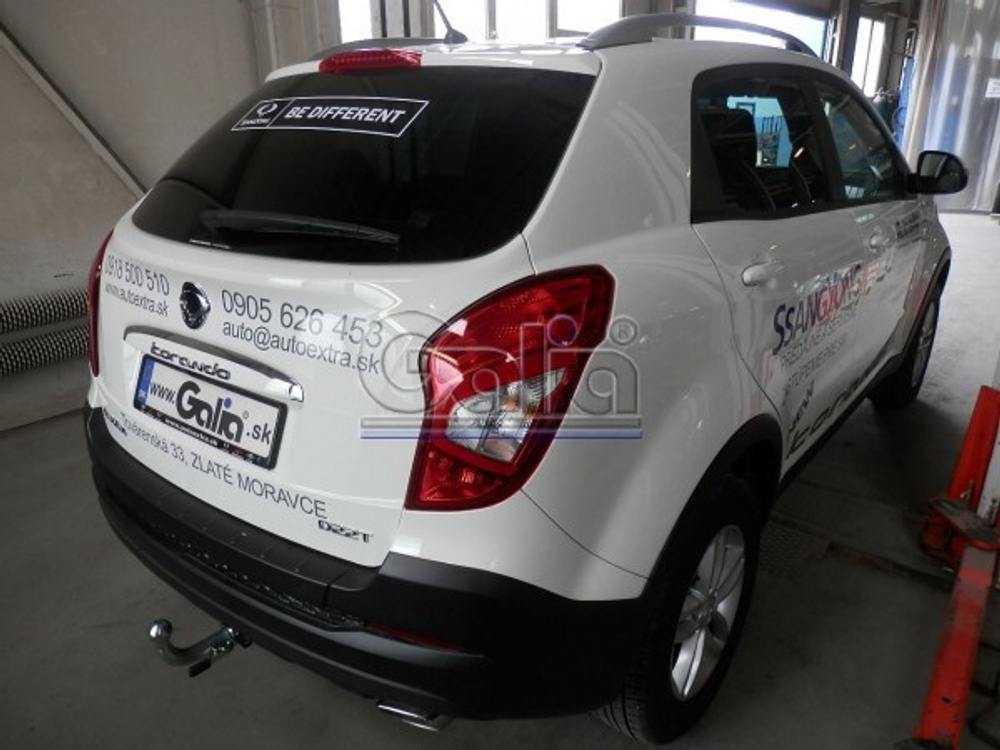 Фаркоп оцинкованный Galia S129C для Ssang Yong New Actyon 2011-(паспорт и сертификат в комплекте)(без электрики)