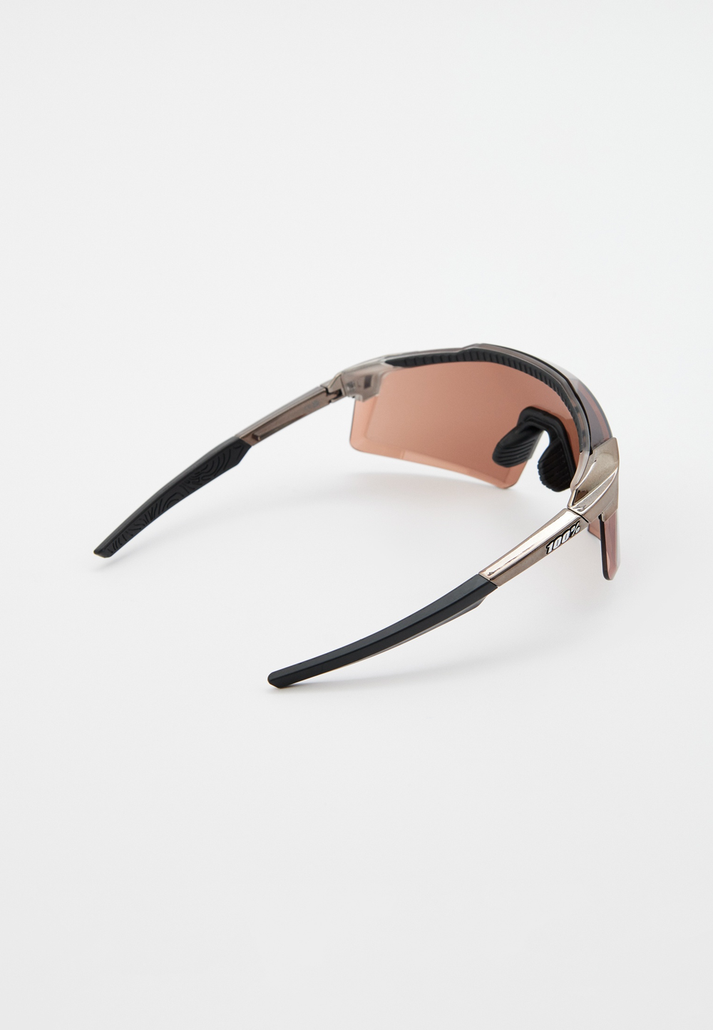 Спортивные очки 100% AEROCRAFT Gloss Black Chrome - HiPER Silver Mirror Lens