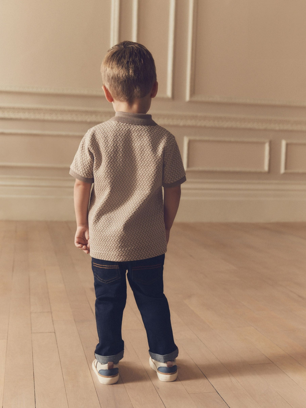 Поло для мальчика Next B93-682, Бежевый