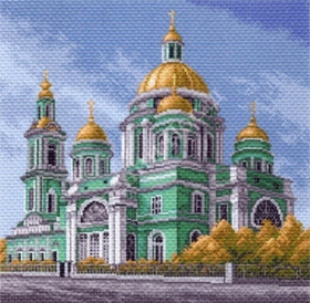 "Елоховский собор в Москве"-1549 канва с рисунком