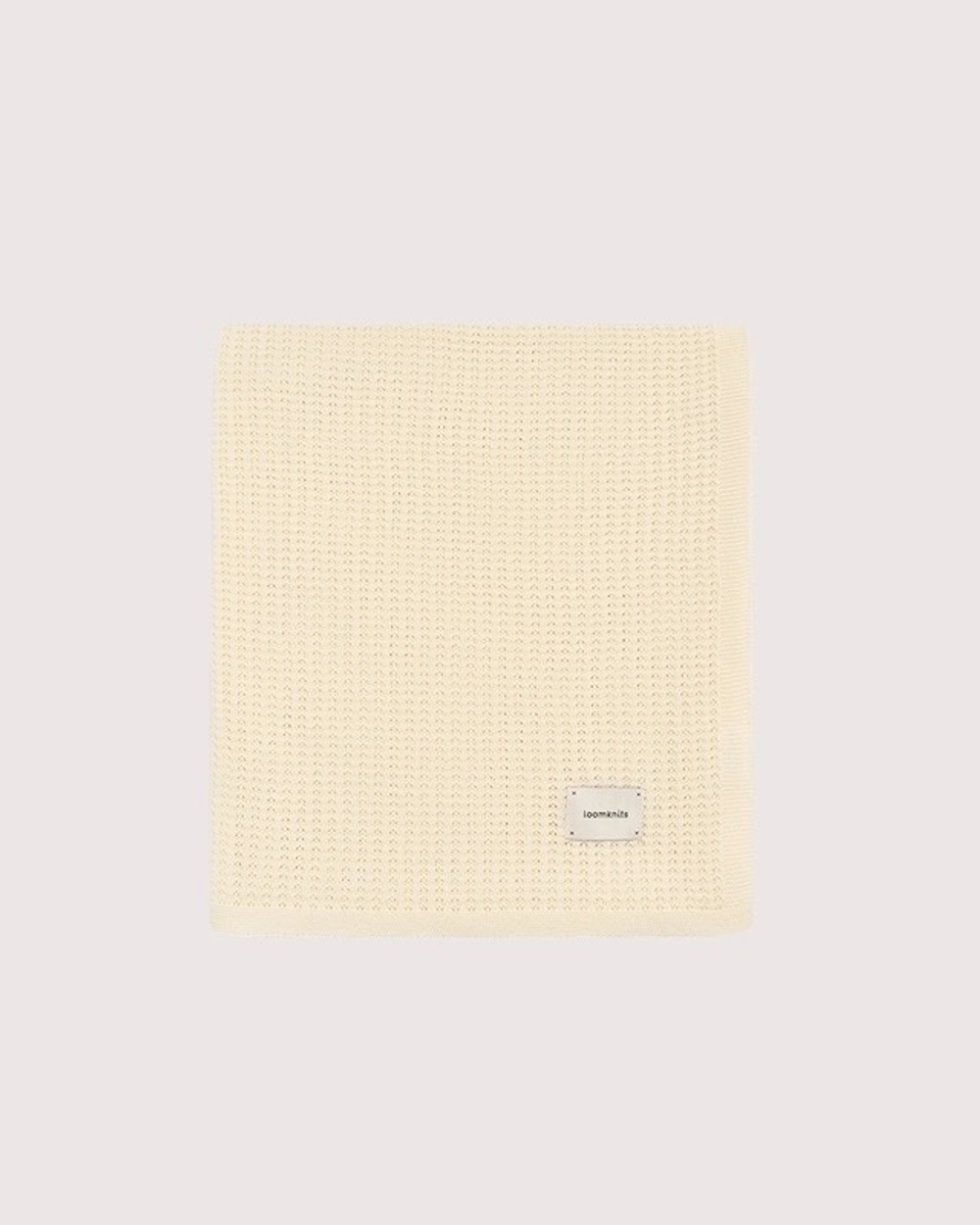 Плед детский ажурный Loomknits, Экрю