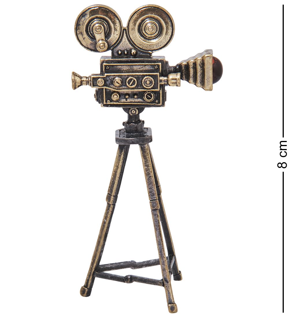 AM-4087 Фигурка «Кинокамера» (латунь, янтарь)