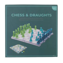 GAEM Игра настольная 2 в 1 (шахматы, шашки), L26 W26 H5 см