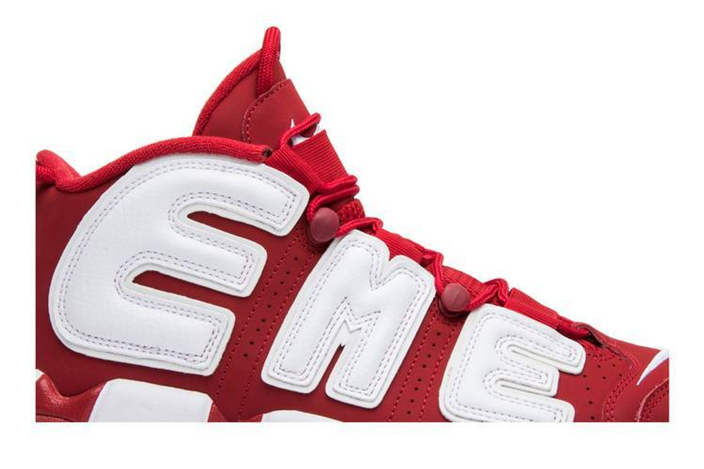 Кроссовки Supreme X Nike Air More Uptempo Red