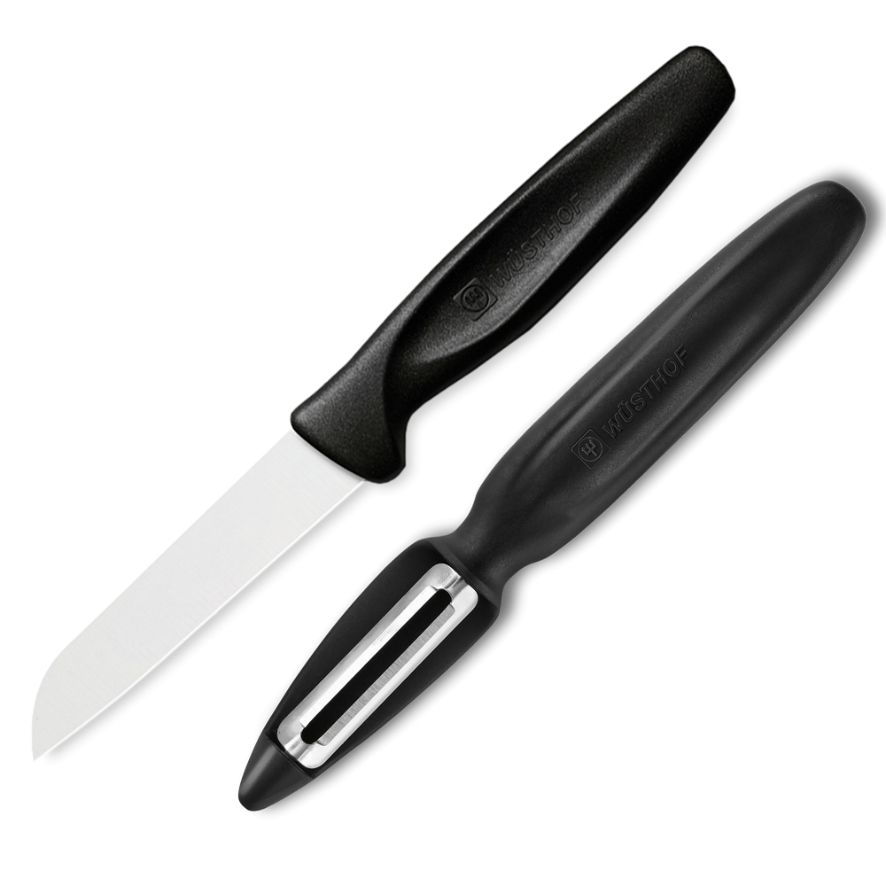 Набор ножей овощных 2шт Wuesthof Sharp Fresh Colourful черный