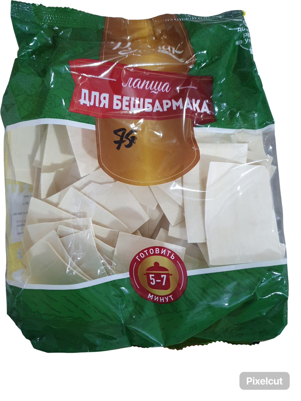 Изделие макаронное Русмак гр.в, в/с, лапша Бешбармак 300гр