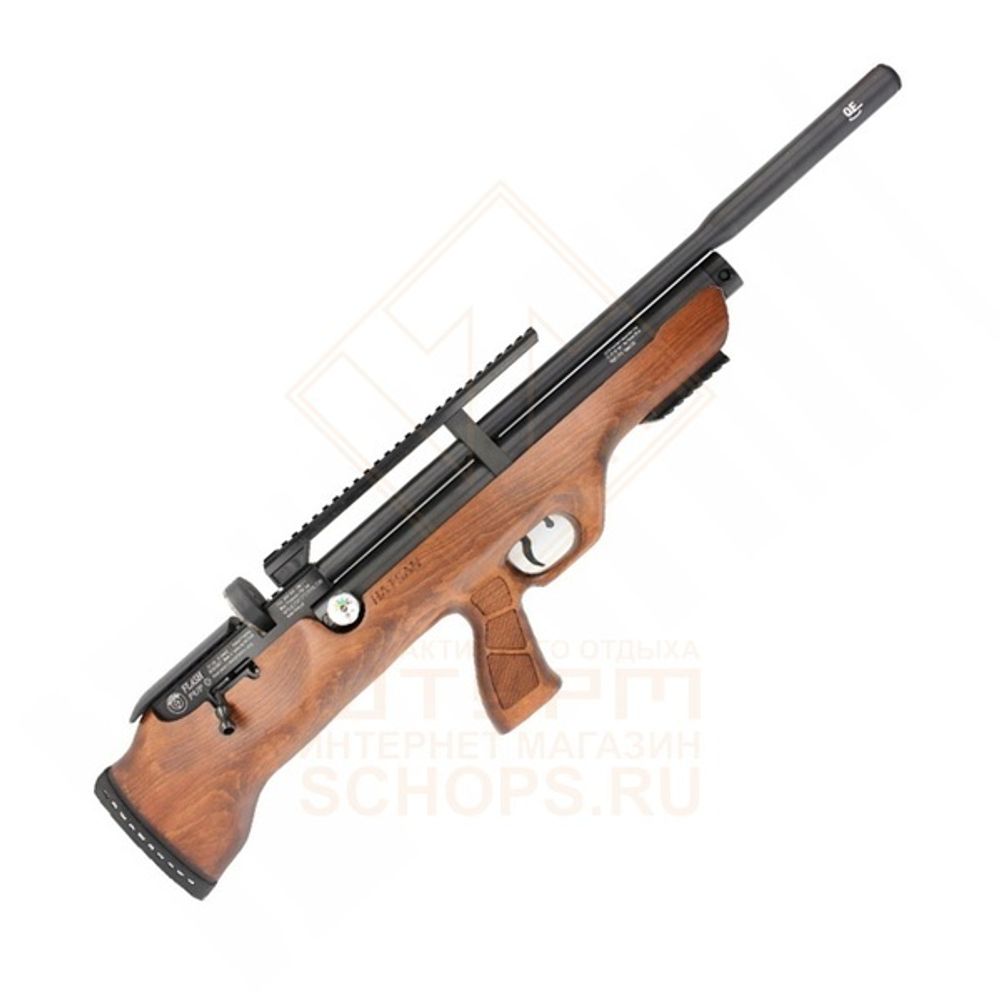 Винтовка пневматическая Hatsan PCP FlashPuP QE cal 5.5, Wood