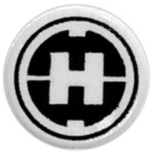 Плитка круглая 1 x 1 с узором «H» 98138pb018