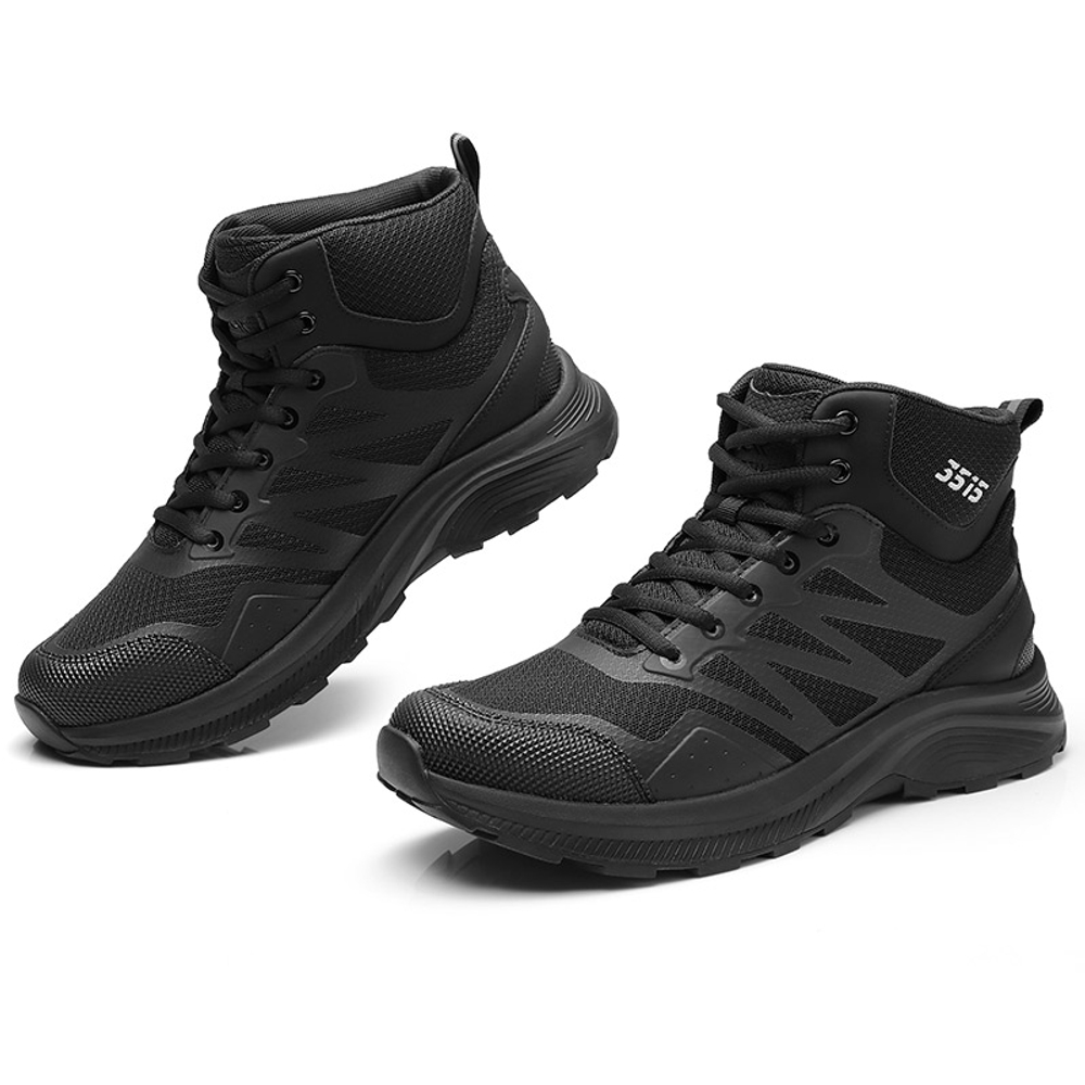 QIANGREN 3515 10.5cm Outdoor Boots Men"s Black