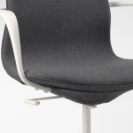 Офисный стул - IKEA LÅNGFJÄLL/LANGFJALL, 68x68x104см, черный, ЛОНГФЬЕЛЛЬ ИКЕА