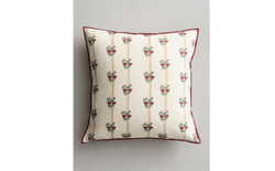 Zara Home наволочка декоративная из хлопка, экрю, в полоску, 45x45 см