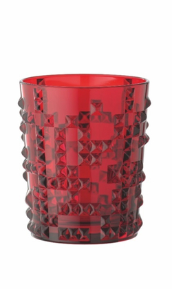 PUNK - Стакан 348 мл хрустальное стекло красный (tumbler)