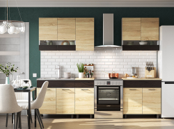 Готовая кухня КГ 2,2м, Белый, Дуб сонома, Дуб венге