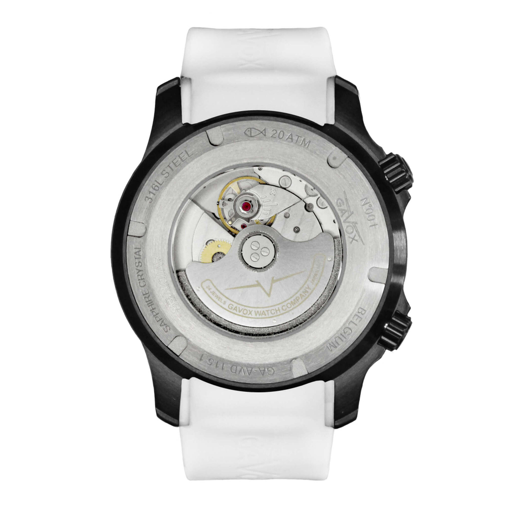 Gavox AviDiver (Winter White PVD) (white strap)