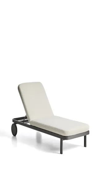 Шезлонг Kionia из алюминия цвета графит