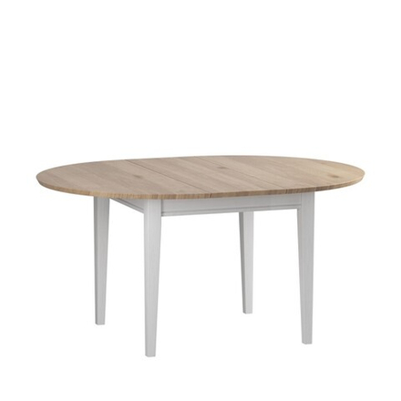 Стол обеденный раскладной «Форест»/«Сканди» 110/145 белый воск/антик 42145