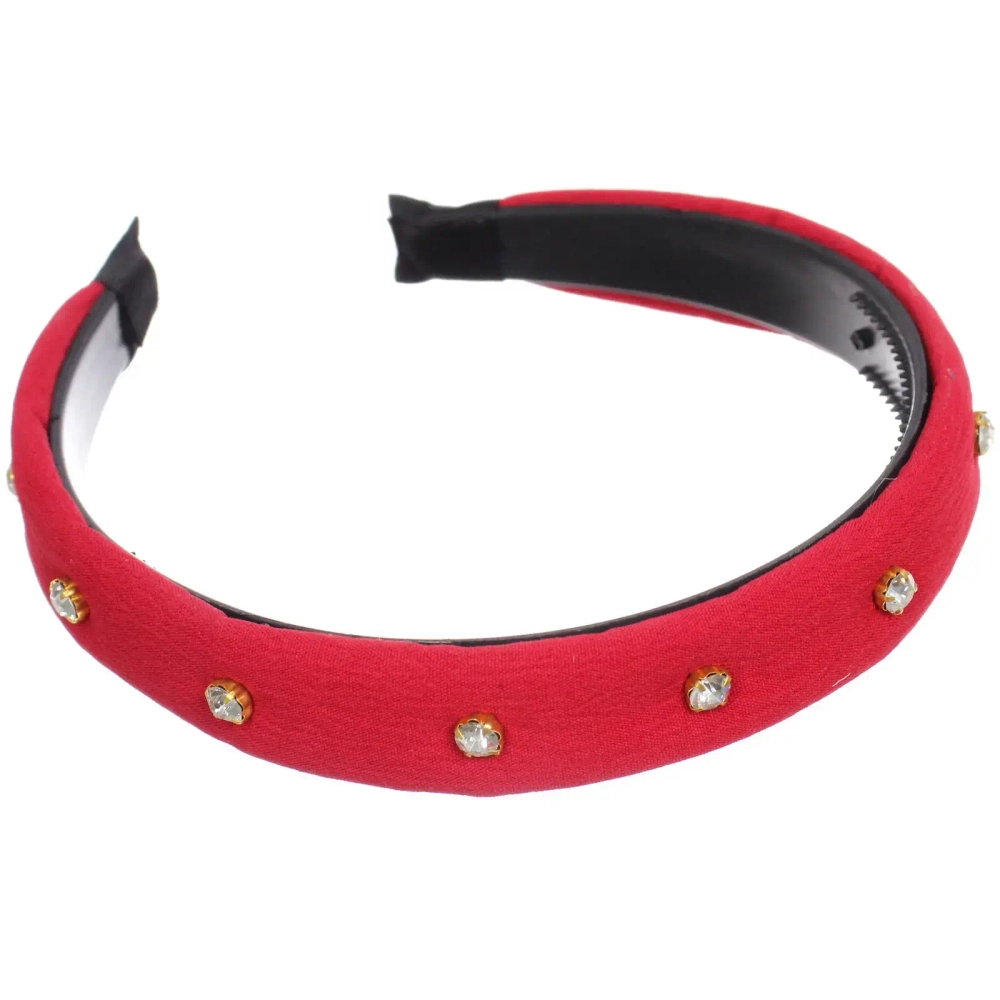 Ободок для волос «МАРЦИПАН», леона, ширина 2,5см, микс 6 цветов ( в пакете с подвесом)