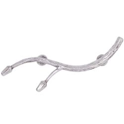 Ручка мебельная Орхидея Симпл 6.5х19.5см Античное серебро