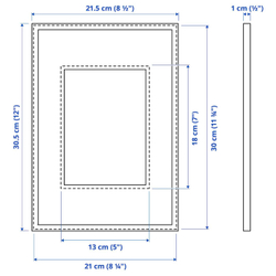 IKEA LOMVIKEN  (ИКЕА ЛОМВИКЕН)  -  Рамка, белая, 21x30 см