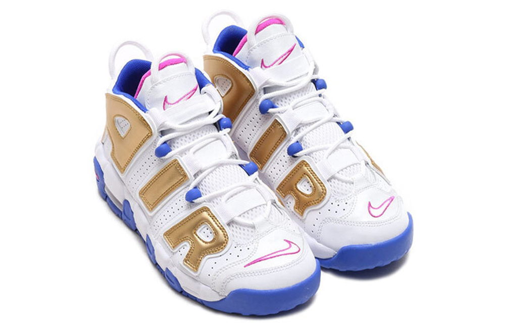 Кроссовки Nike Air More Uptempo Fuchsia Blast Metallic Gold Gs