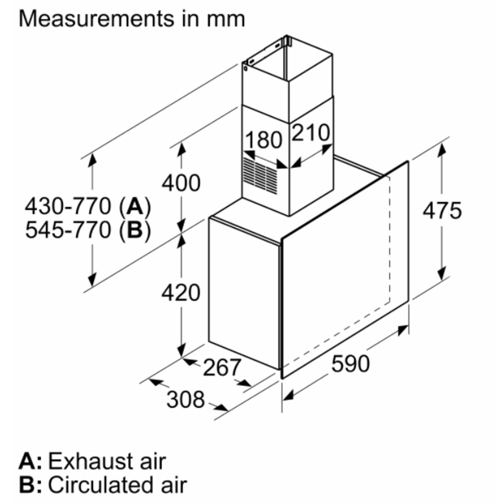 Вытяжка Bosch DWF65AJ20T