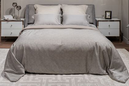 Покрывало Garda Decor Gloss 260x260 серое