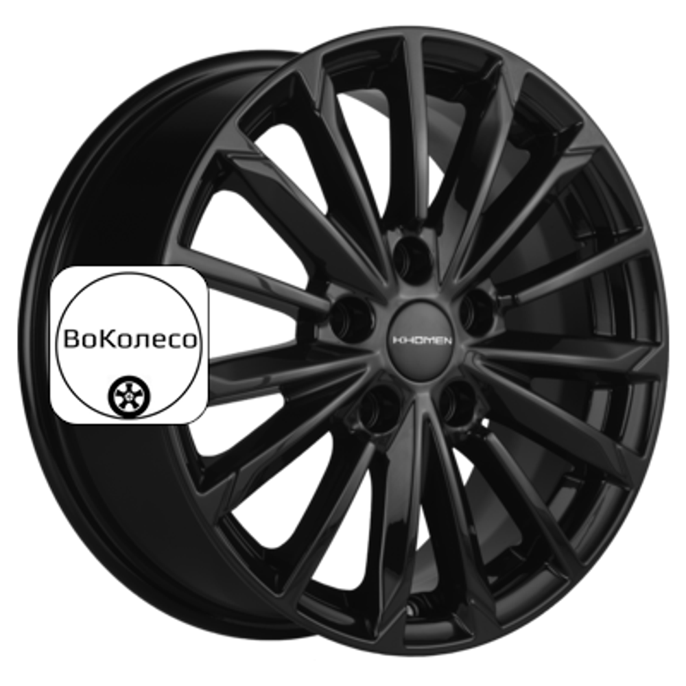 6,5x16/5x114,3 ET43 D67,1 KHW1611 (Huyndai/Kia) Black Khomen Wheels