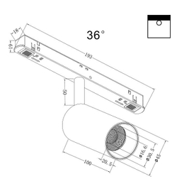 Трековый светильник Maytoni Technical TR032-4-5W3K-M-DS-B