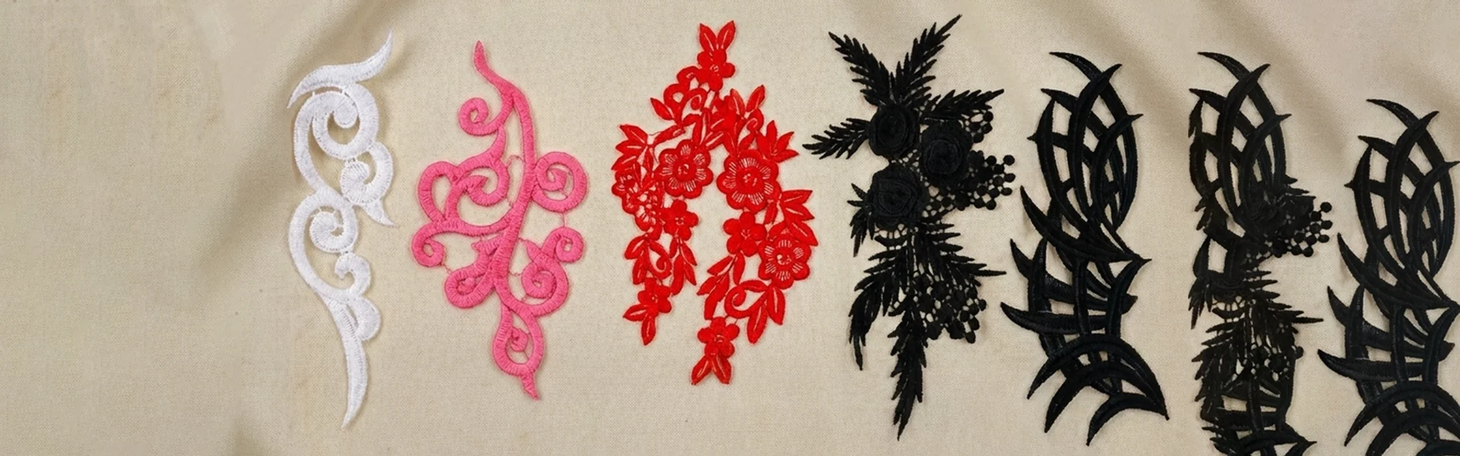 Тканевые лейсы для украшения тканей