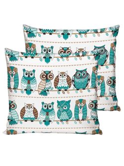 Наволочка комплект 2 шт Полисатин Simple House "Owl" 70x70 см