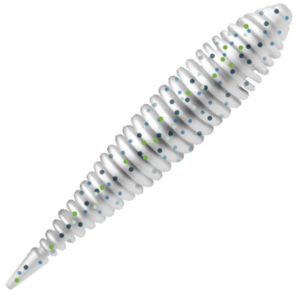 Приманка ZUB-MAGGOT SLIM 50мм(2")-10шт, (цвет 501) серый с блестками