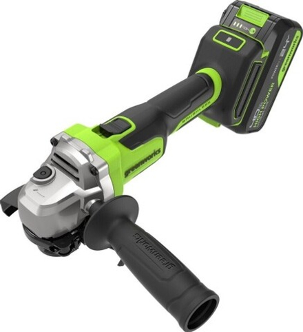 Угловая шлифмашина аккумуляторная GREENWORKS AG590 24V, АКБ 4Ач и ЗУ 3201007CUB